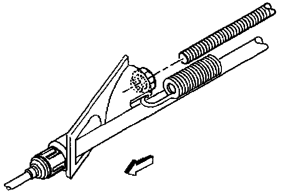 Factory diagram — Parking Brake Cable