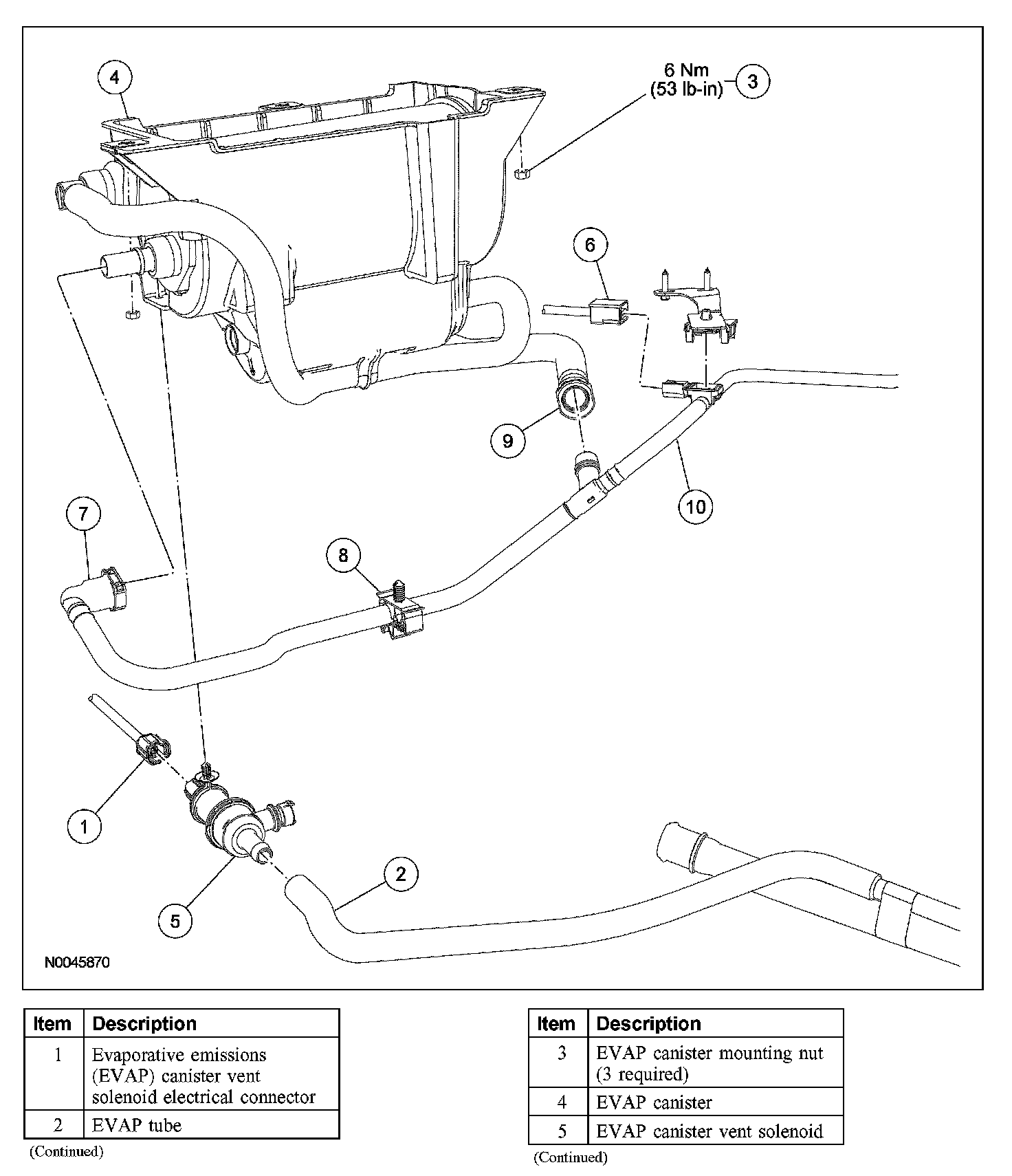 Factory diagram — Evaporative Emission Control Canister