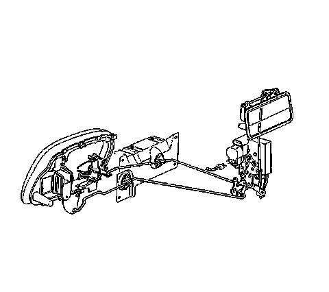 Factory diagram — Front Door Latch