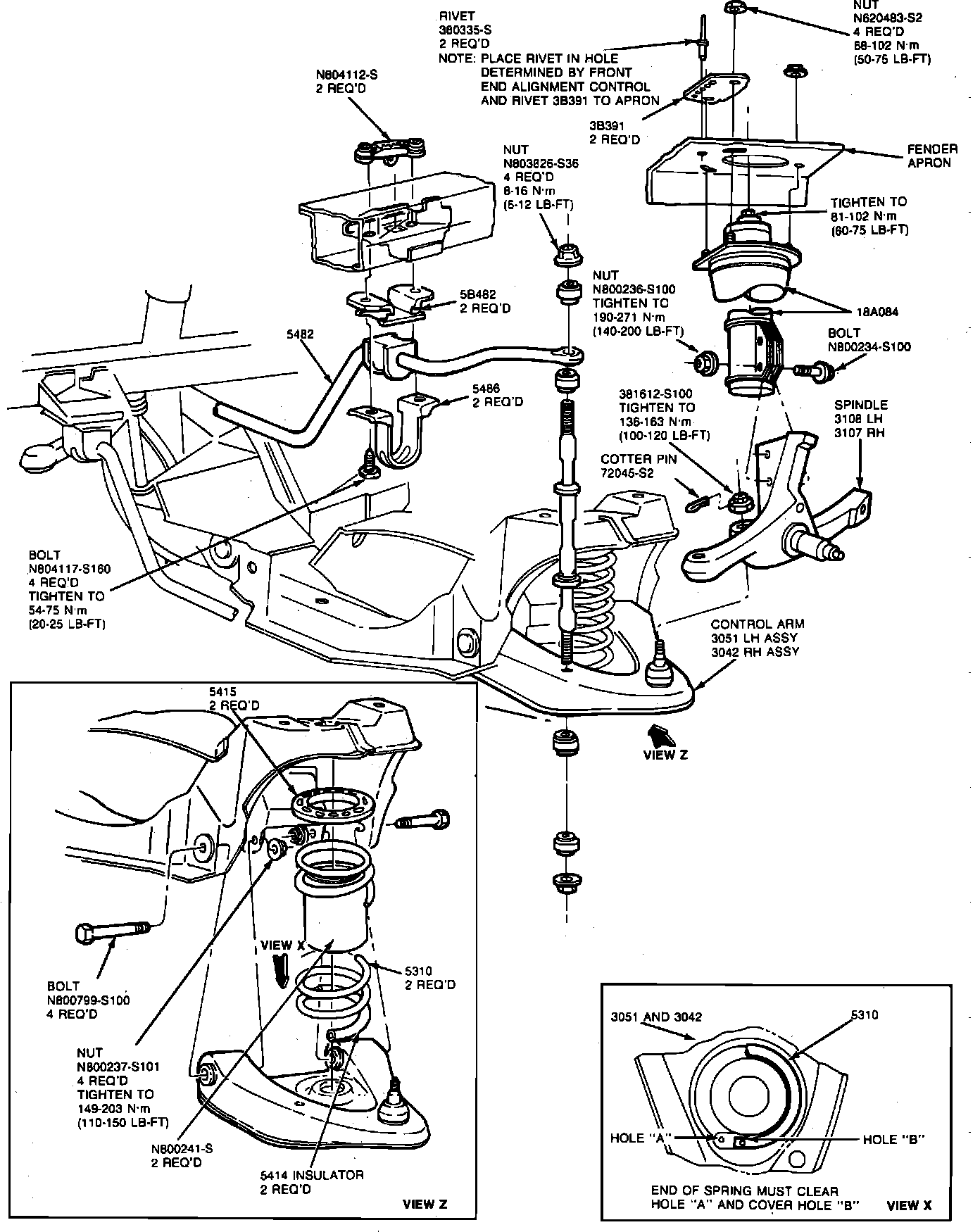Factory diagram — Control Arm