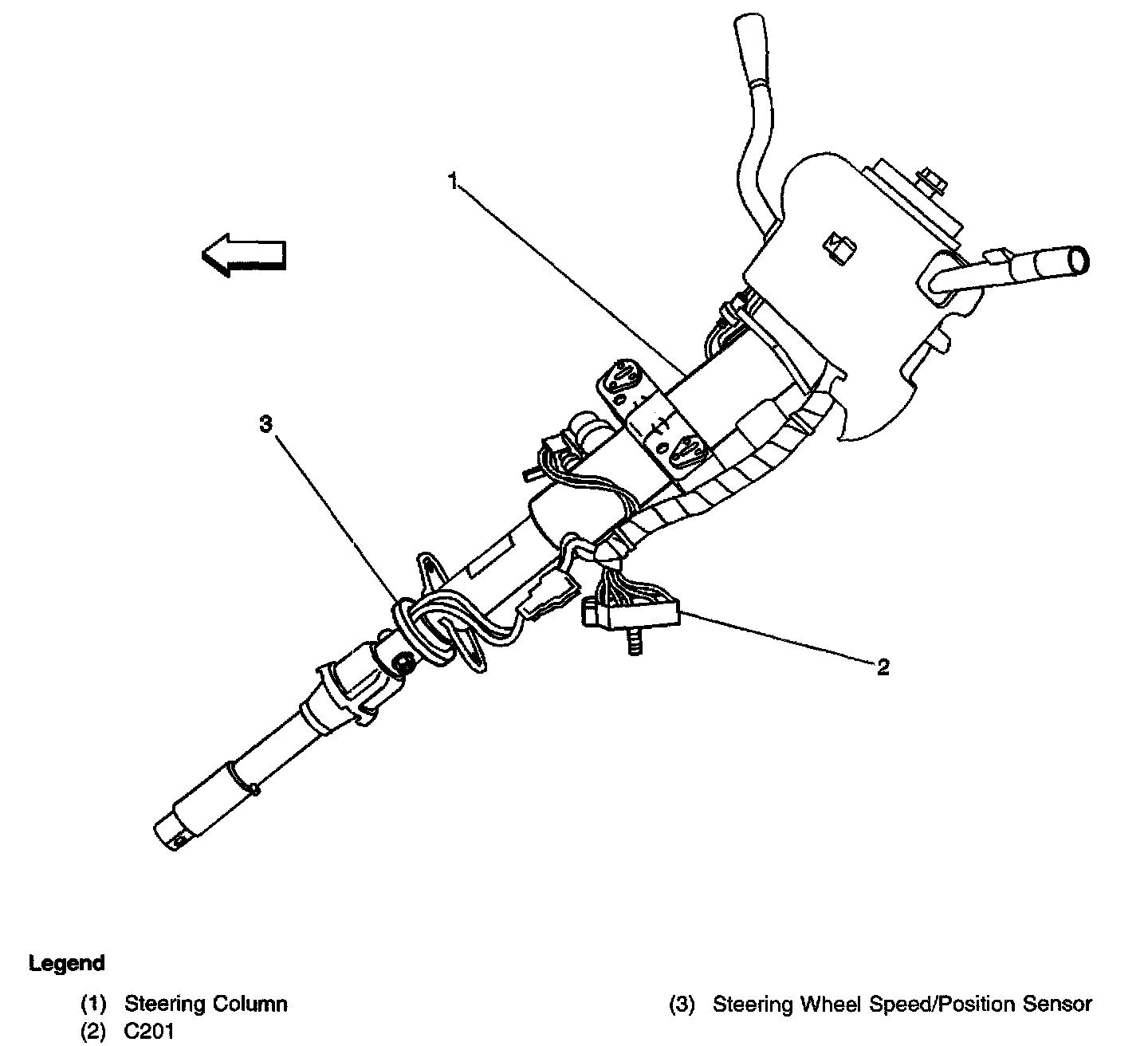 Factory diagram — Steering Angle Sensor