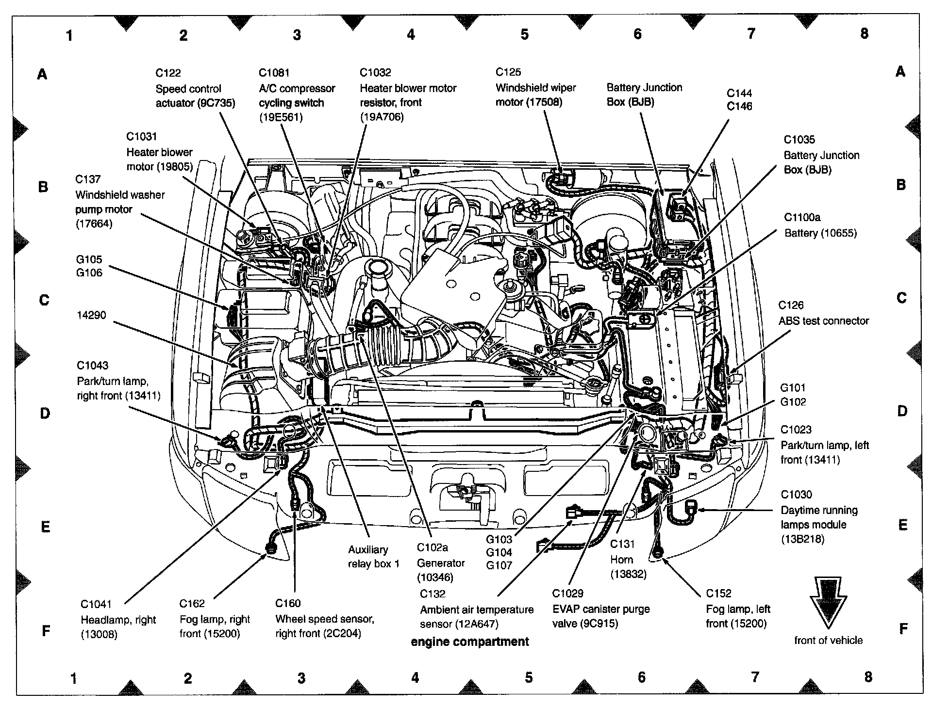 Factory diagram — Wiper Motor