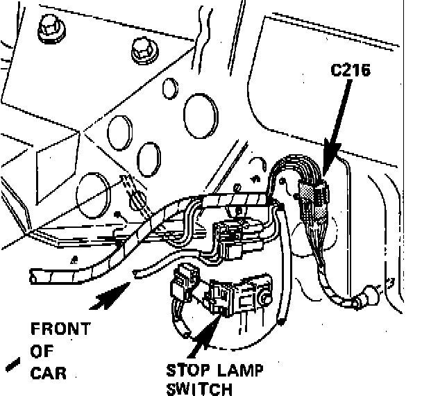 Factory diagram — Brake Light Switch