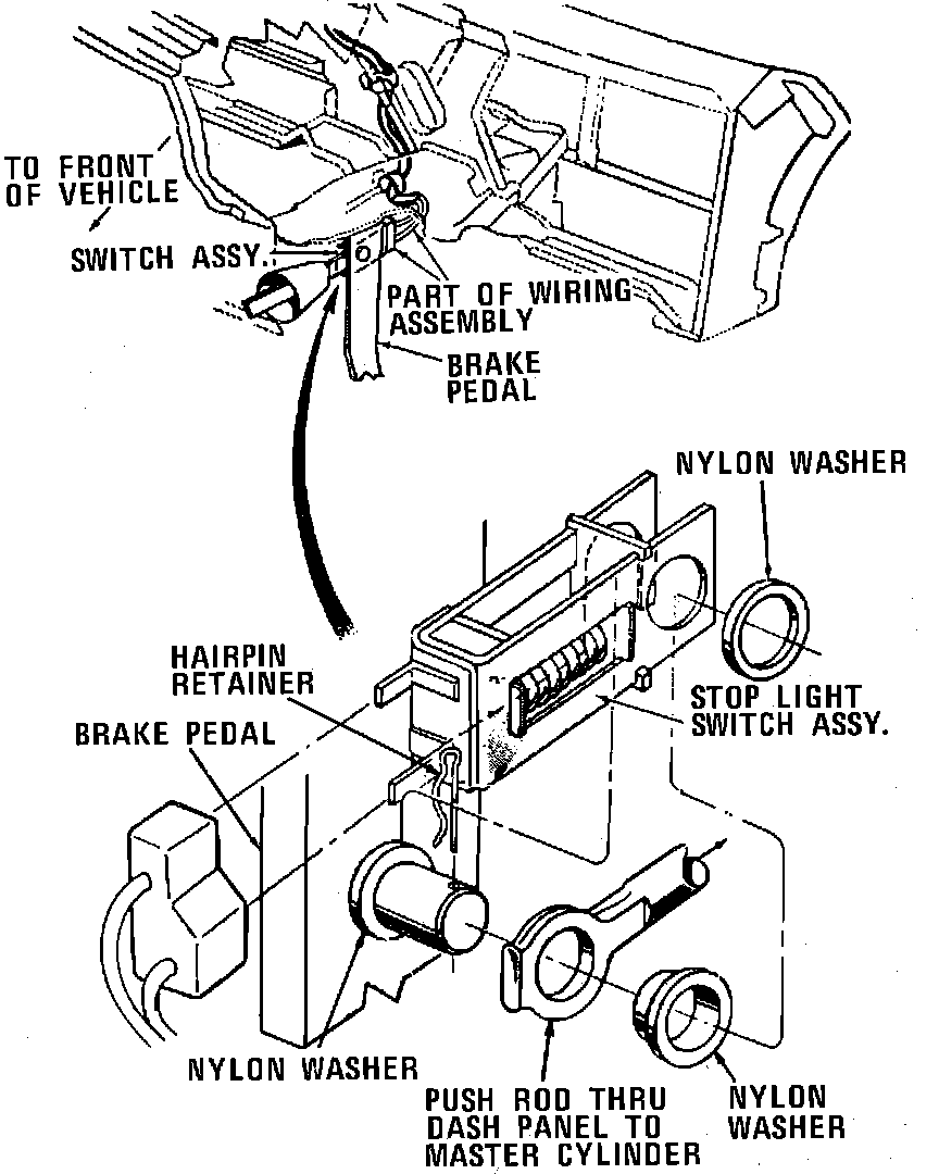 Factory diagram — Brake Light Switch