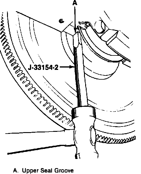 Factory diagram — Rear Crankshaft Main Bearing Seal