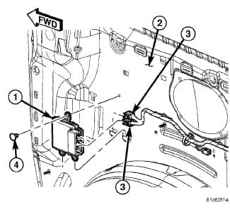 Factory diagram — Parking Assist Control Module