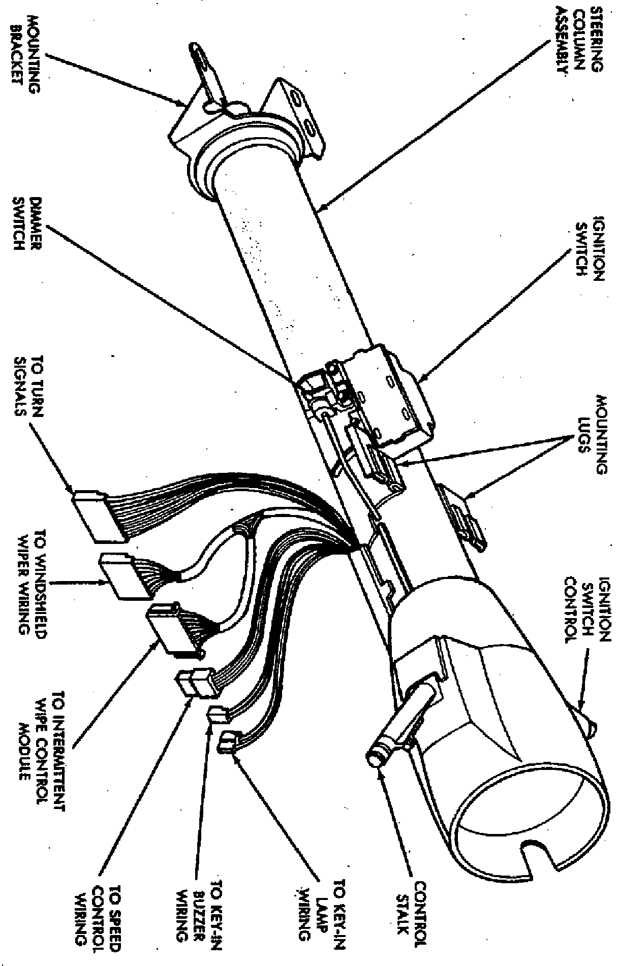 Factory diagram — Headlamp Dimmer Switch