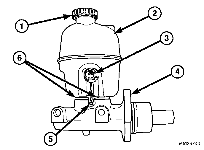 Factory diagram — Brake Master Cylinder