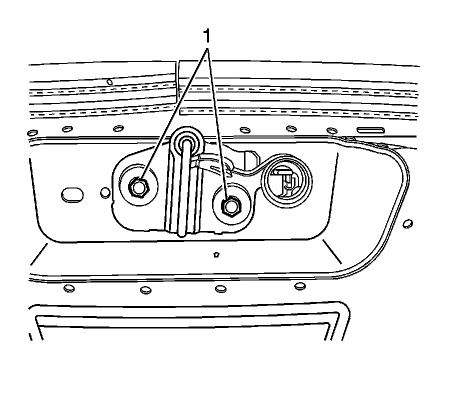 Factory diagram — Trunk / Liftgate Striker