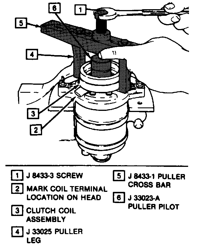Factory diagram — Compressor Clutch Coil