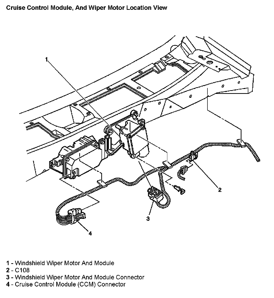 Factory diagram — Wiper Motor