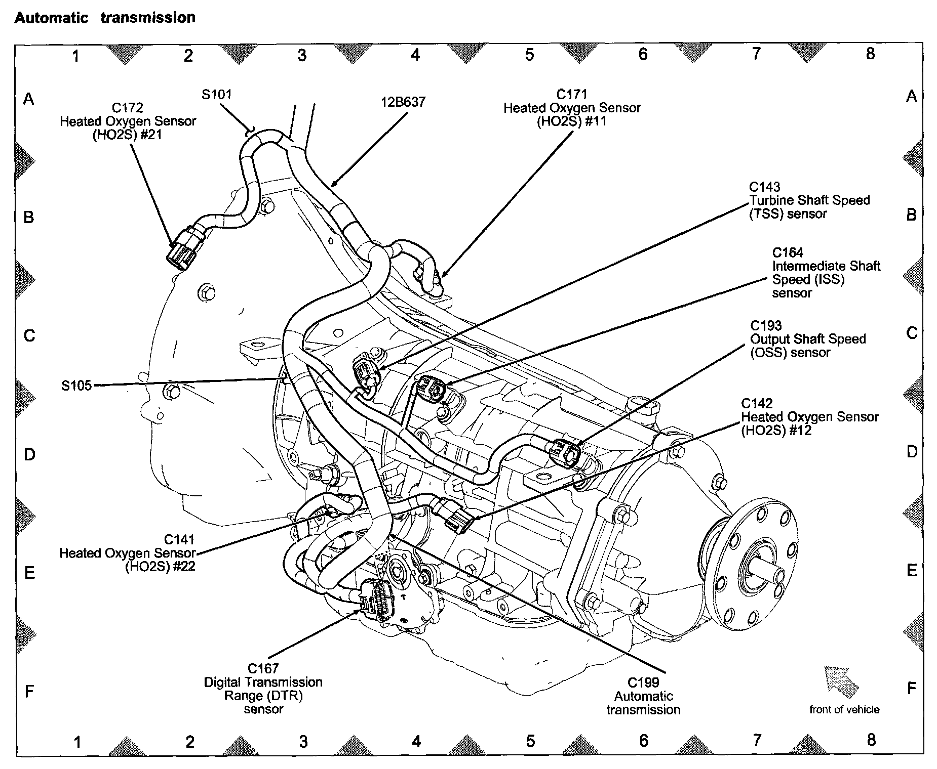 Factory diagram — Transmission Speed Sensor