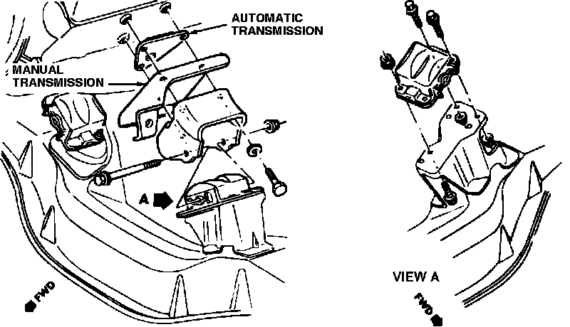 Factory diagram — Engine Mount