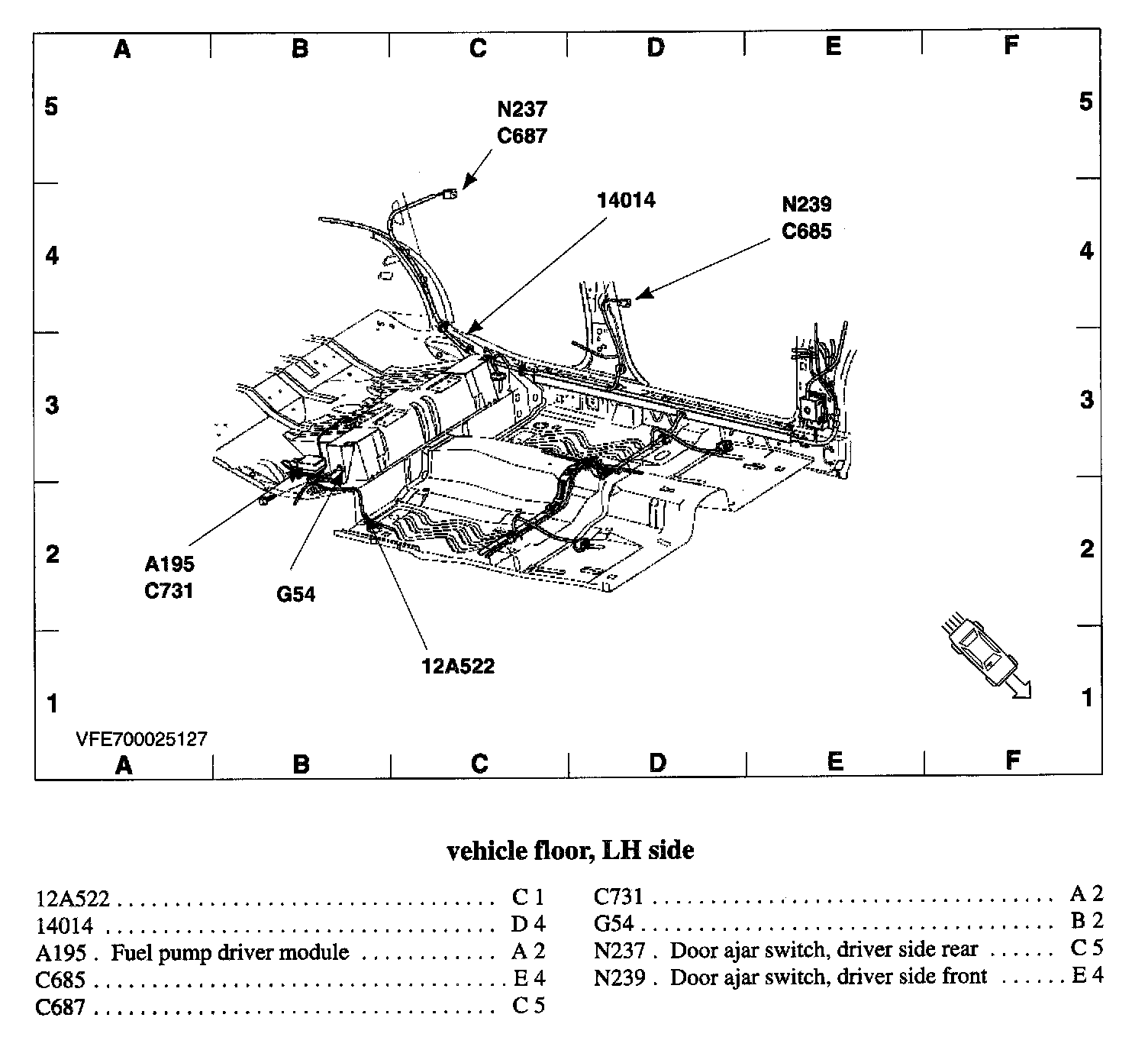 Factory diagram — Fuel Pump Control Unit