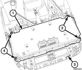 Factory diagram — A/C And Heater Control - Removal