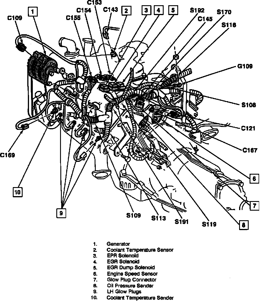 Factory diagram — Oil Pressure Sensor