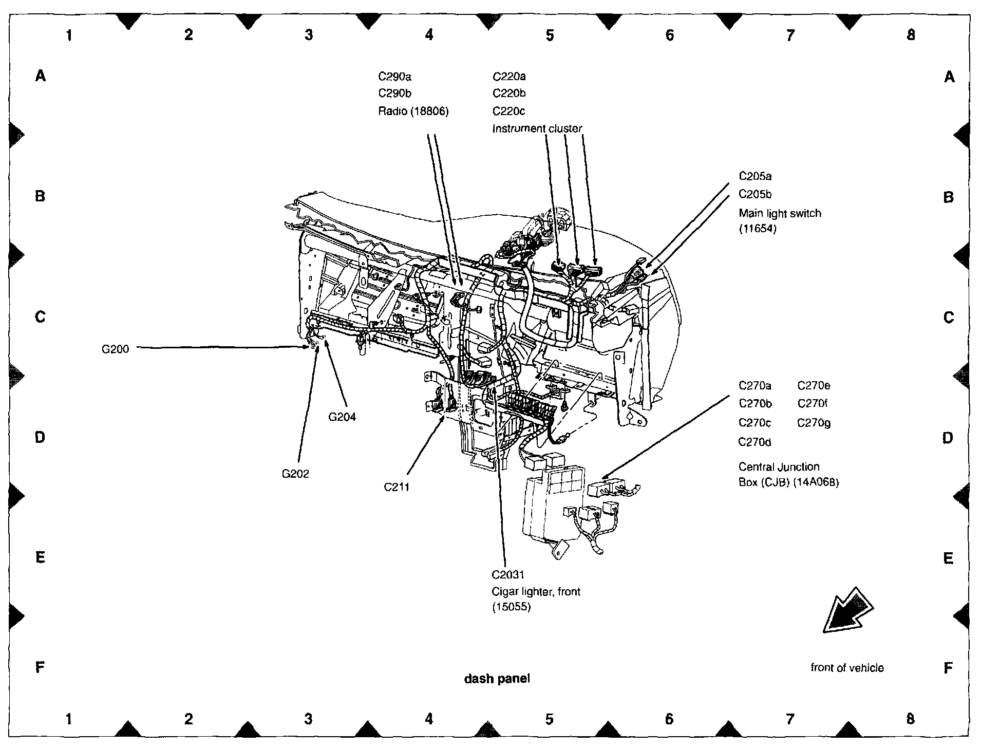 Factory diagram — Headlamp Switch