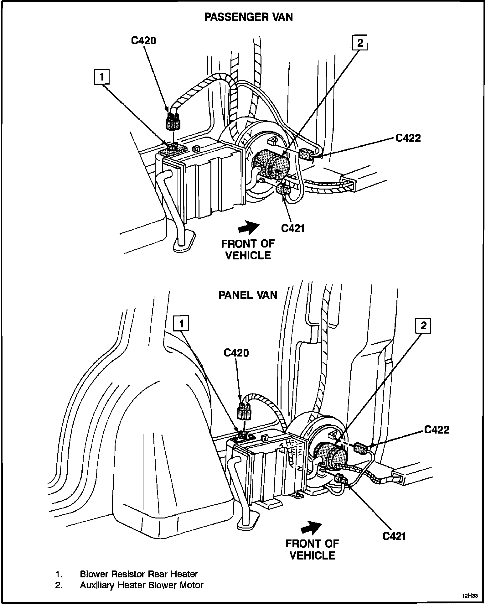 Factory diagram — Blower Motor