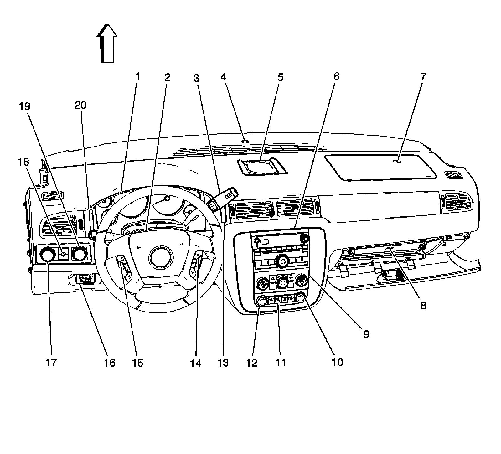 Factory diagram — Combination Switch