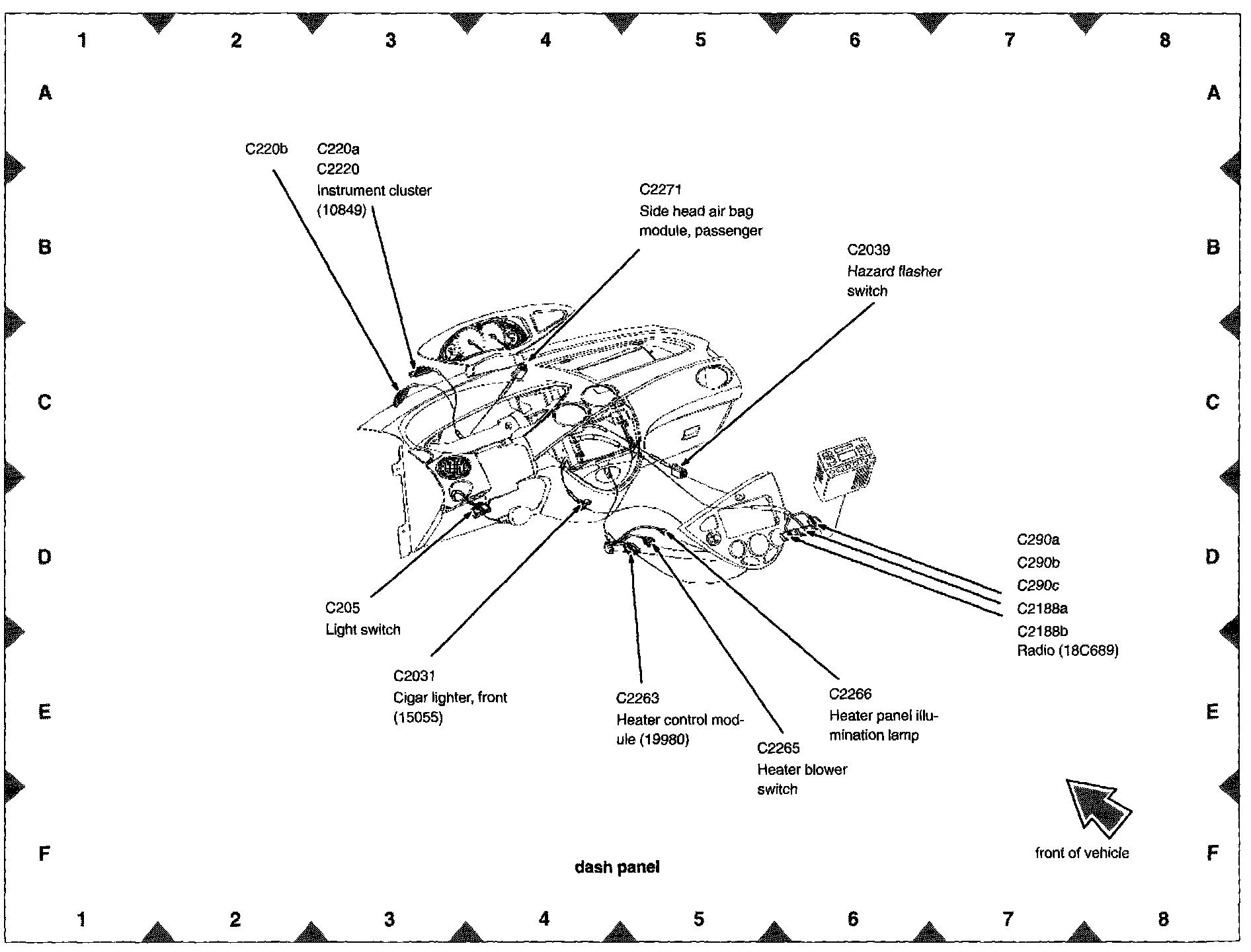 Factory diagram — Headlamp Switch