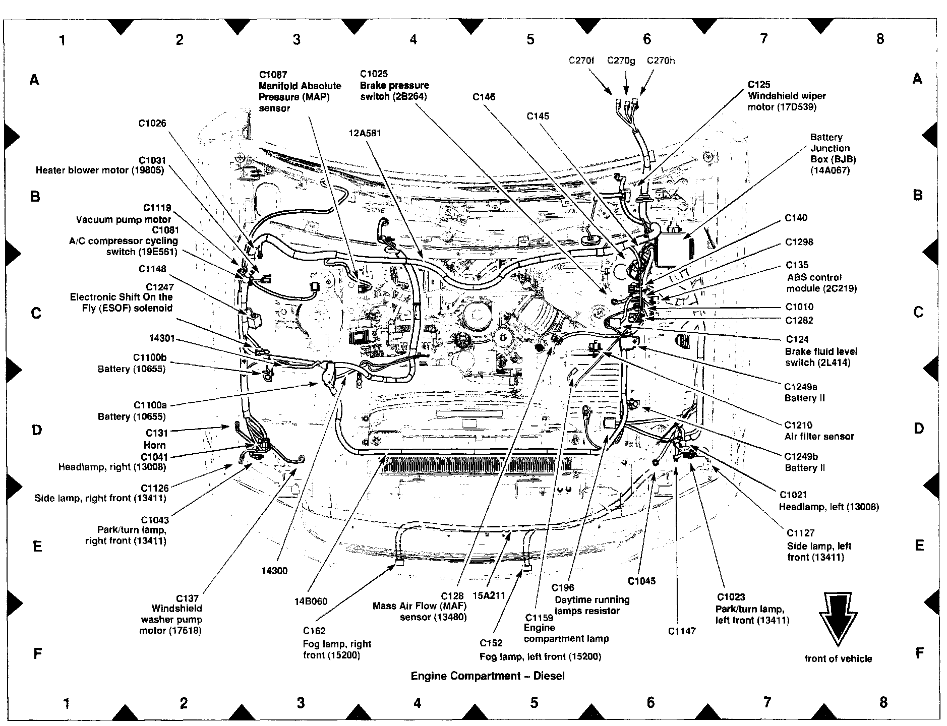 Factory diagram — Air Flow Meter/Sensor