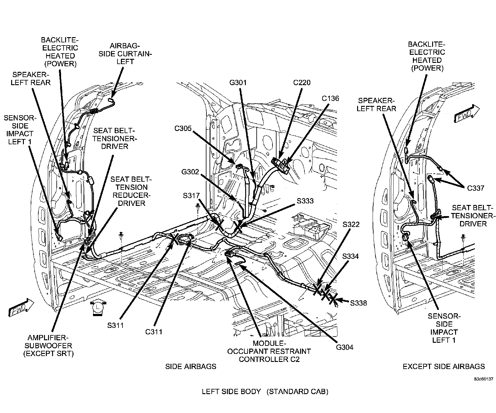 Factory diagram — Air Bag Control Module