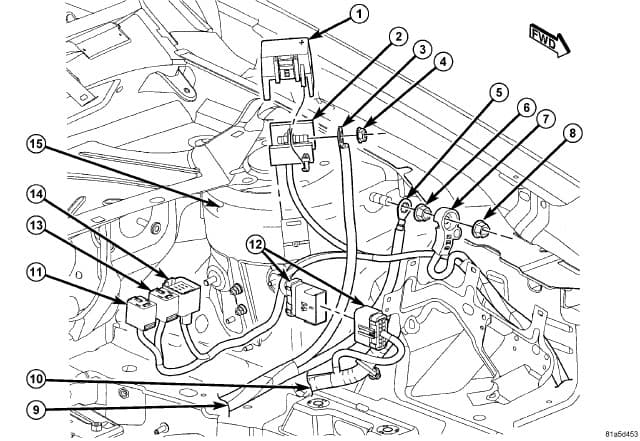 Factory diagram — Battery Cable