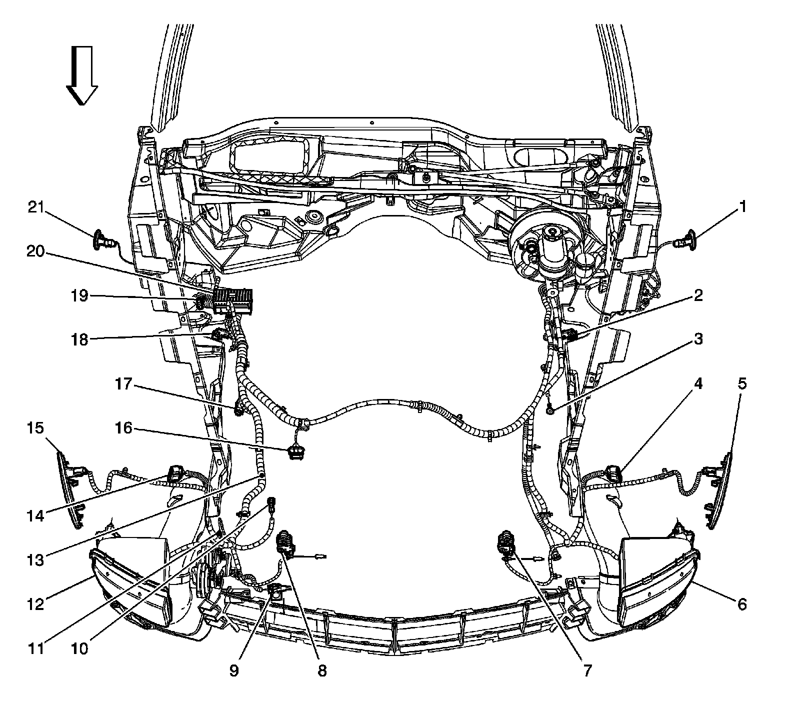 Factory diagram — Suspension Strut / Shock Absorber