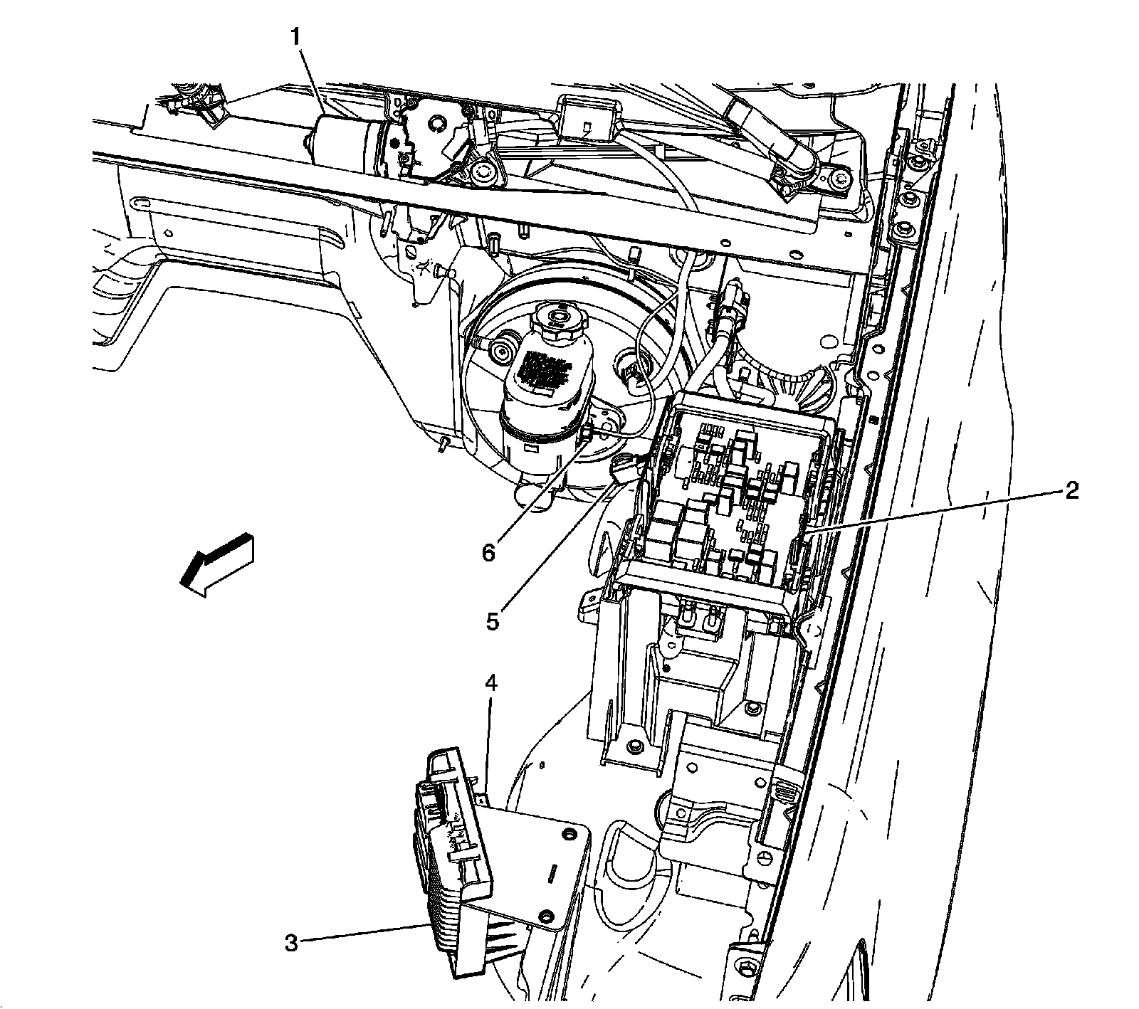 Factory diagram — Wiper Motor