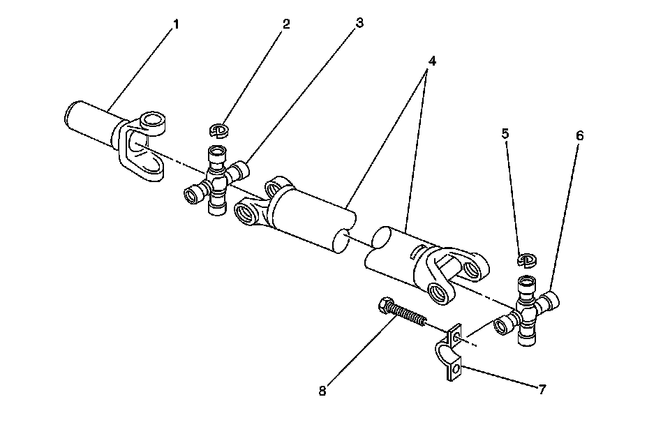 Factory diagram — Drive/Propeller Shaft