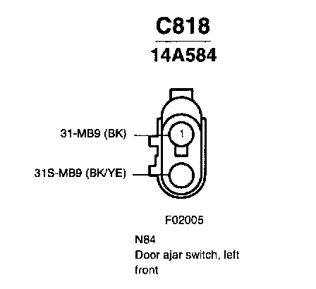 Factory diagram — Door Switch