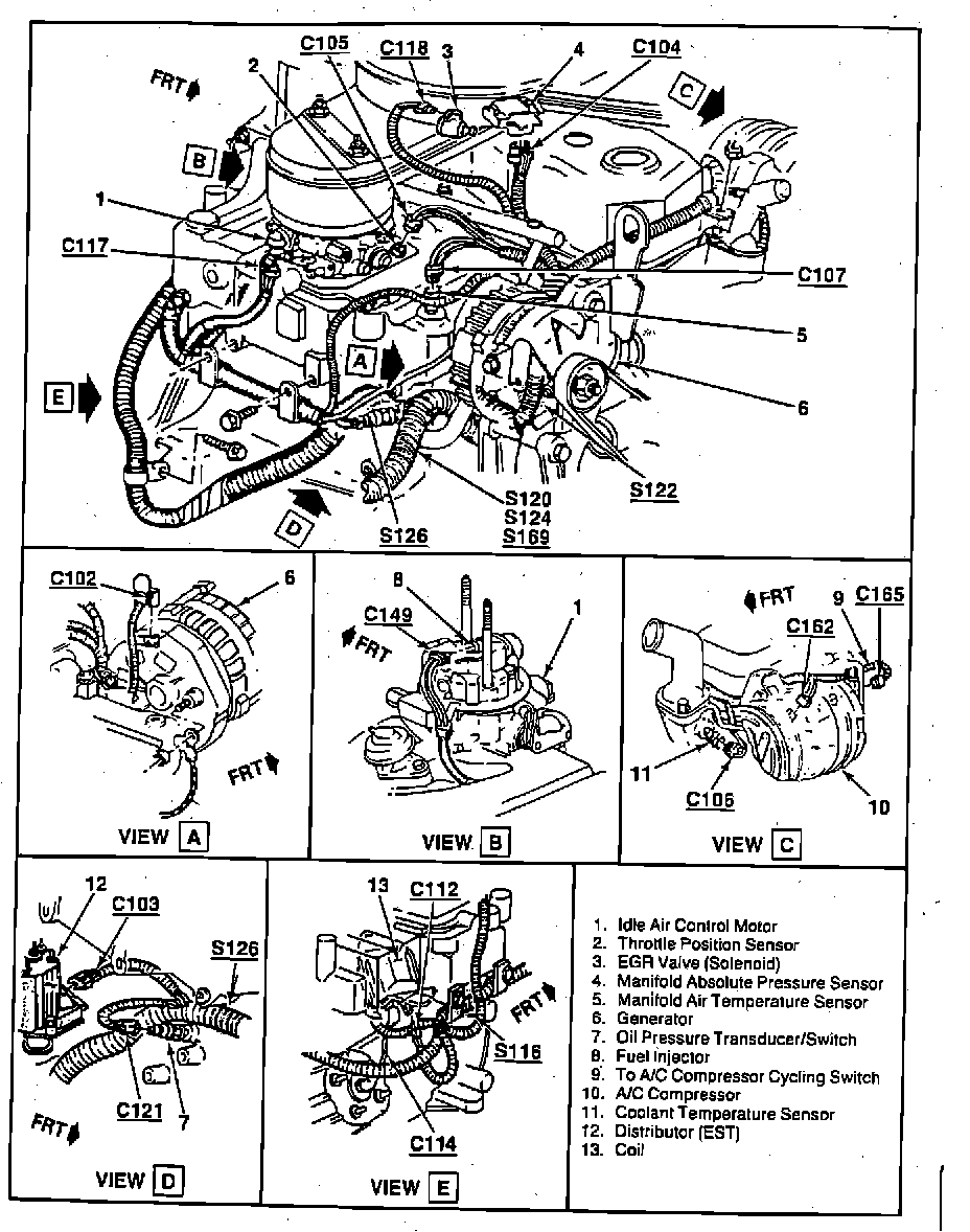 Factory diagram — Throttle Position Sensor