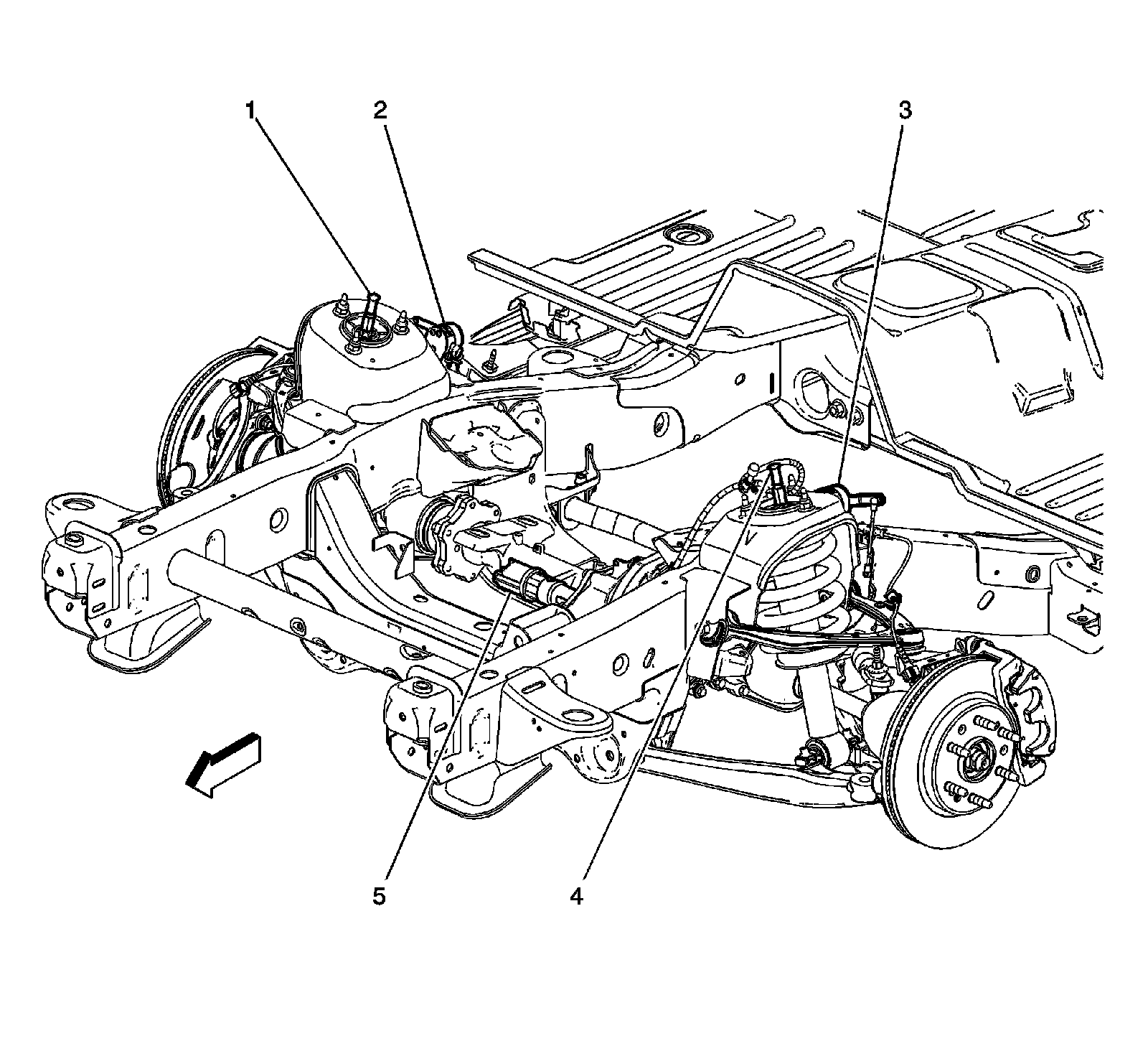 Factory diagram — Ride Height Sensor