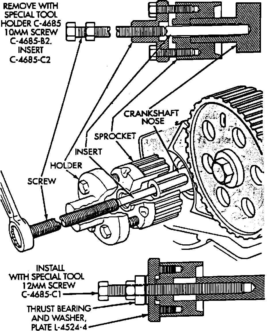 Factory diagram — Crankshaft Gear/Sprocket
