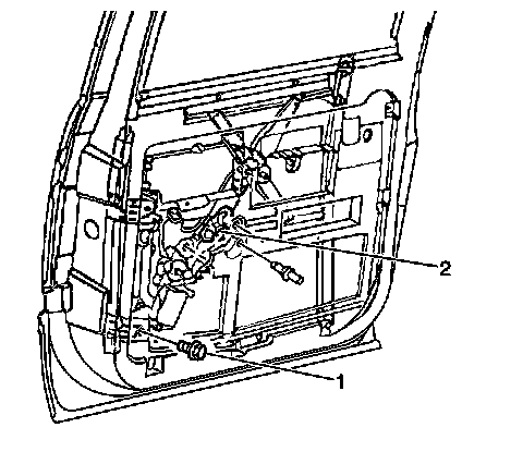 Factory diagram — Rear Door Window Regulator