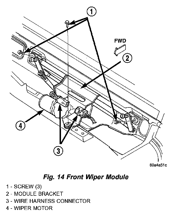 Factory diagram — Wiper Motor