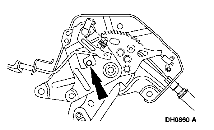 Factory diagram — Parking Brake Cable