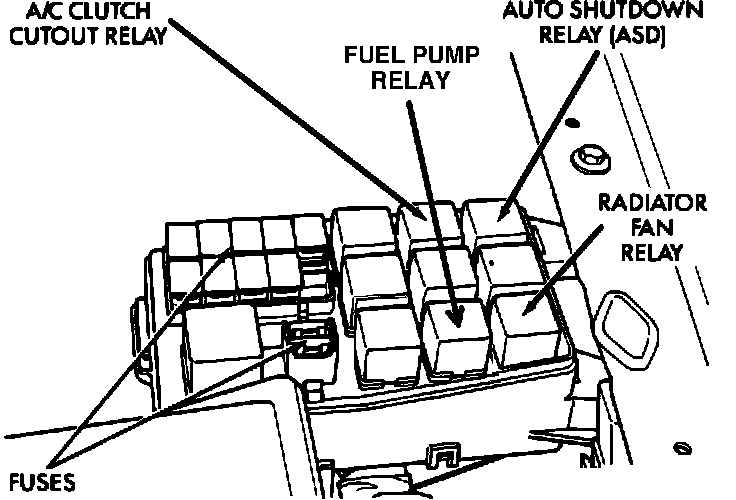 Factory diagram — Fuel Pump Relay