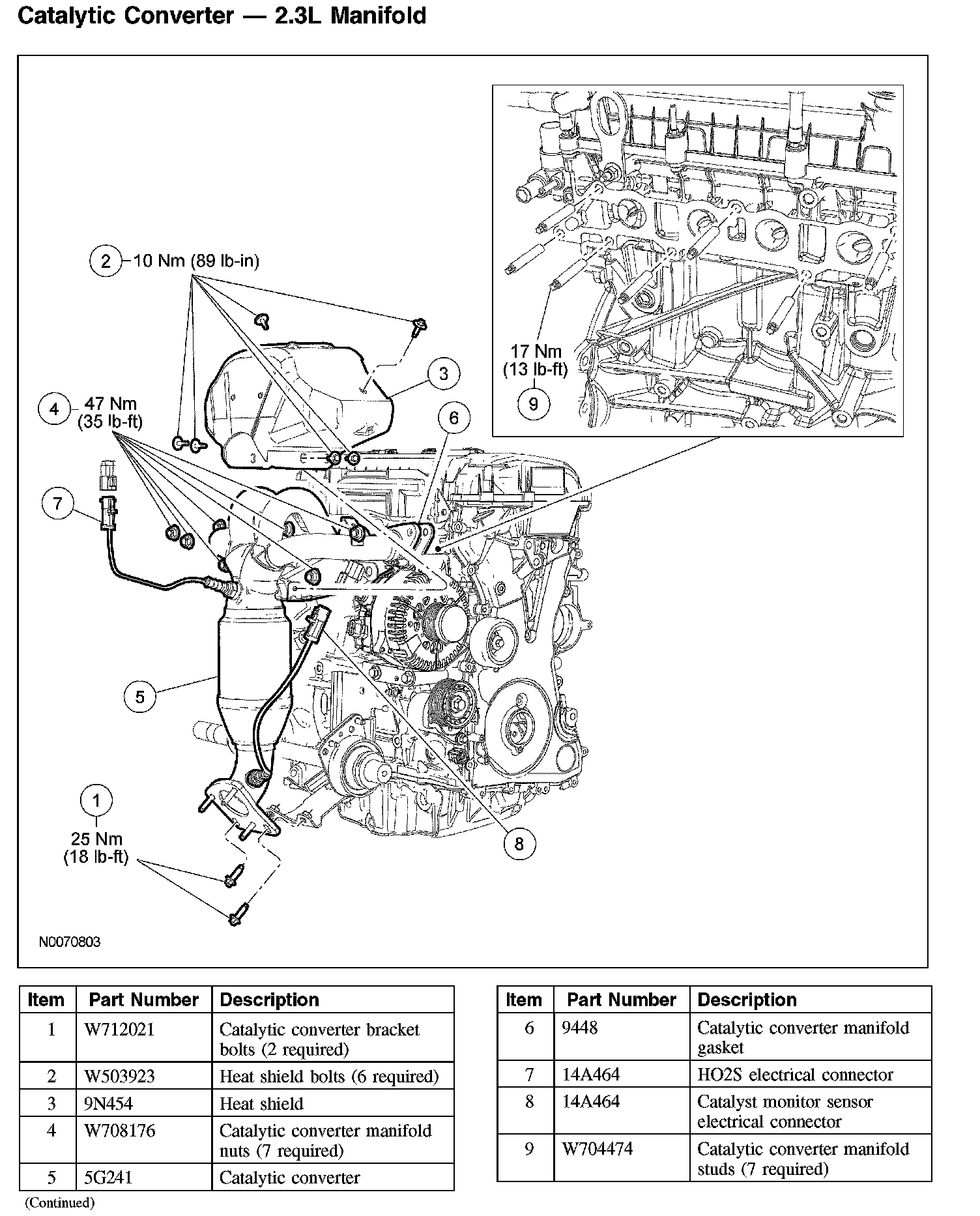 Factory diagram — Exhaust Manifold