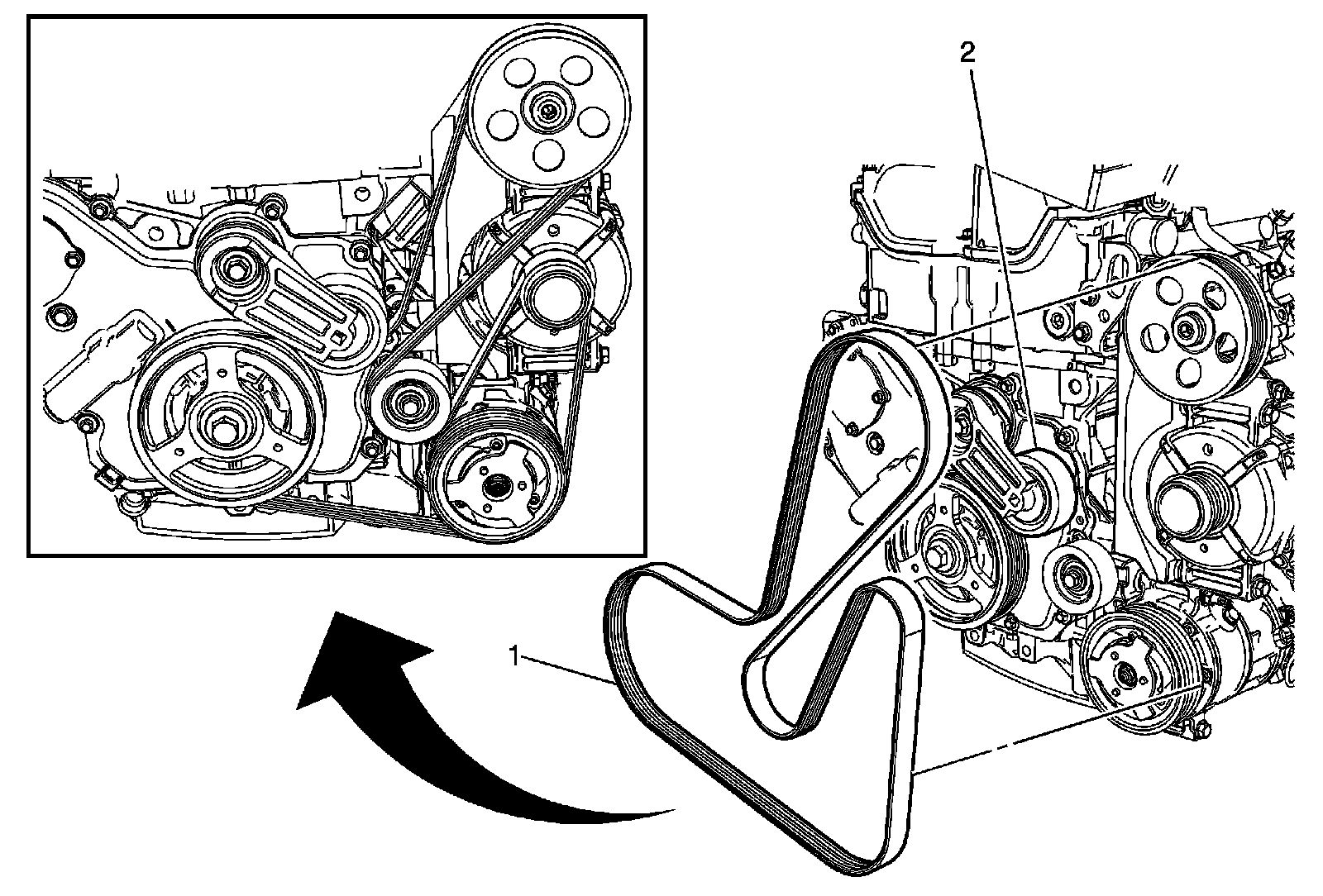 Factory diagram — Drive Belt