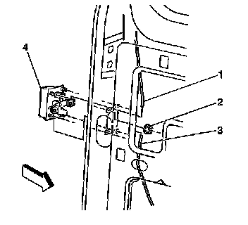 Factory diagram — Rear Door Latch