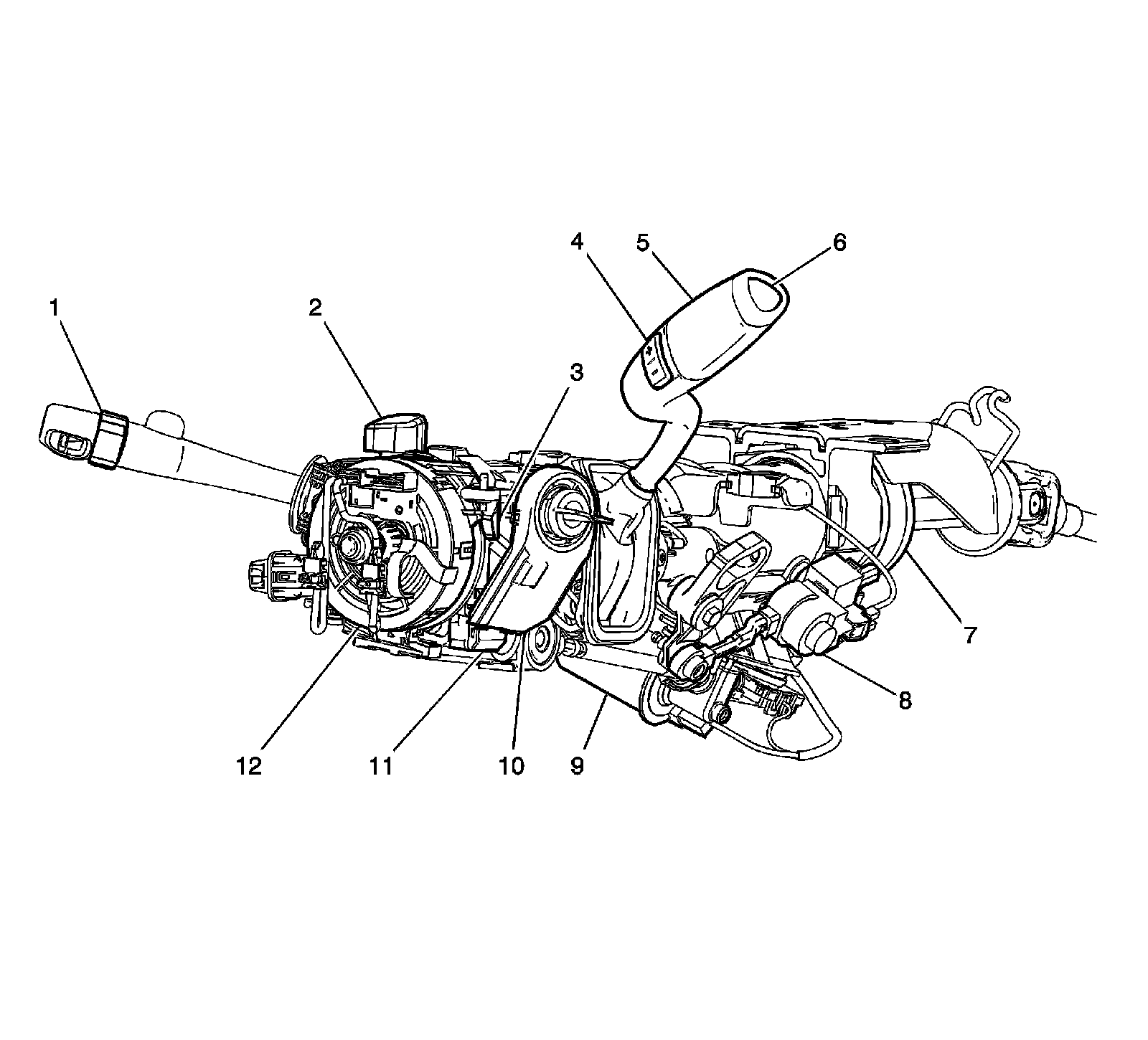 Factory diagram — Steering Angle Sensor