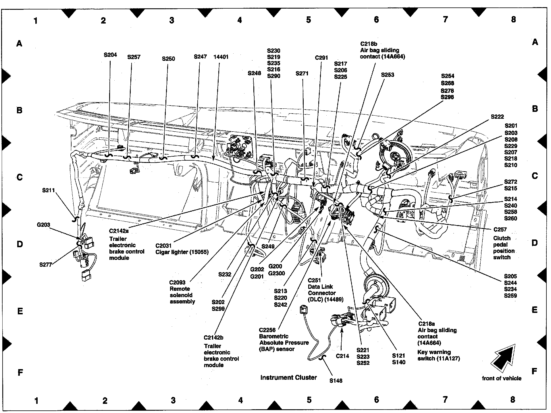 Factory diagram — Clutch Switch