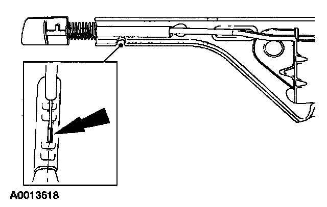Factory diagram — Parking Brake Cable