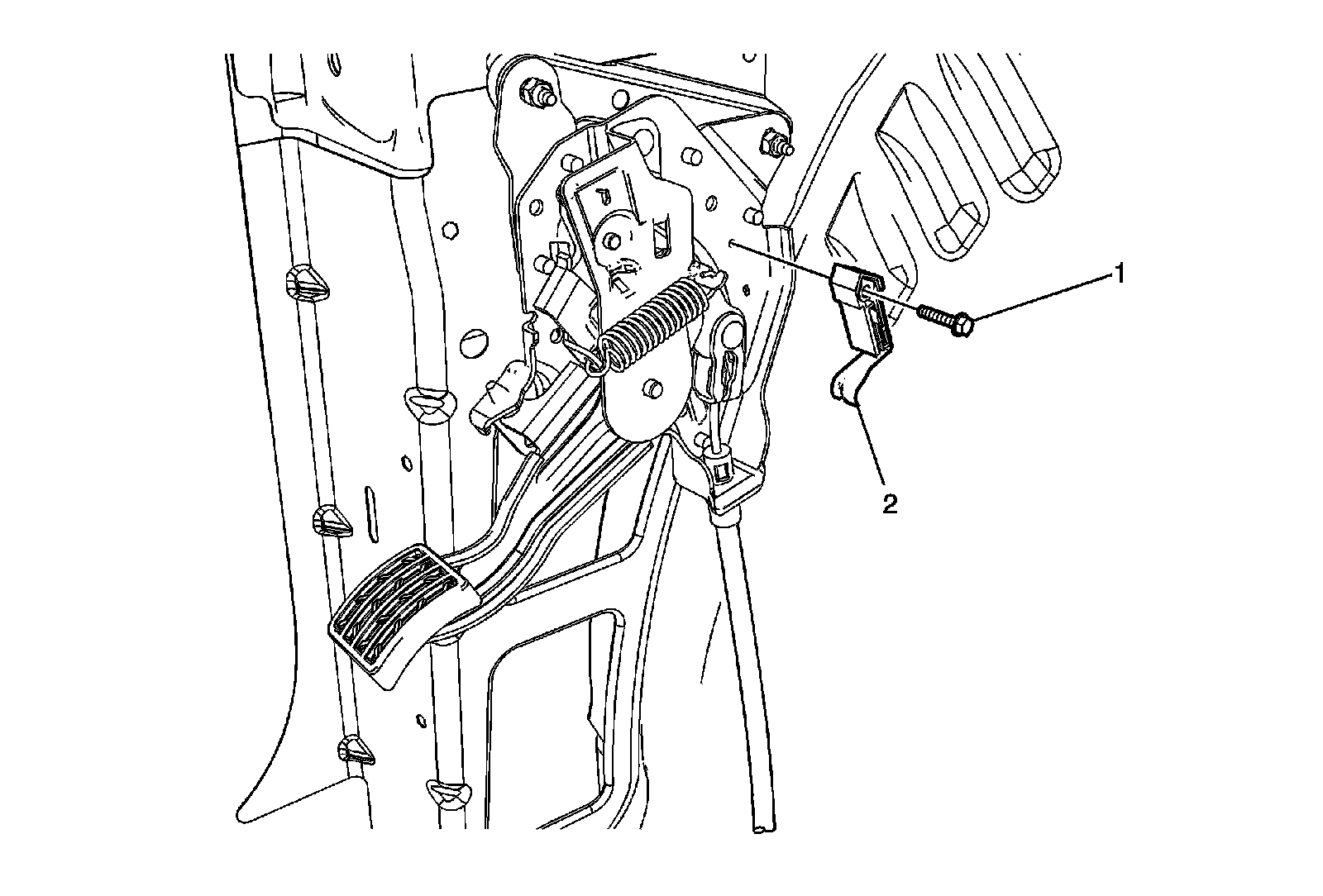 Factory diagram — Parking Brake Warning Switch