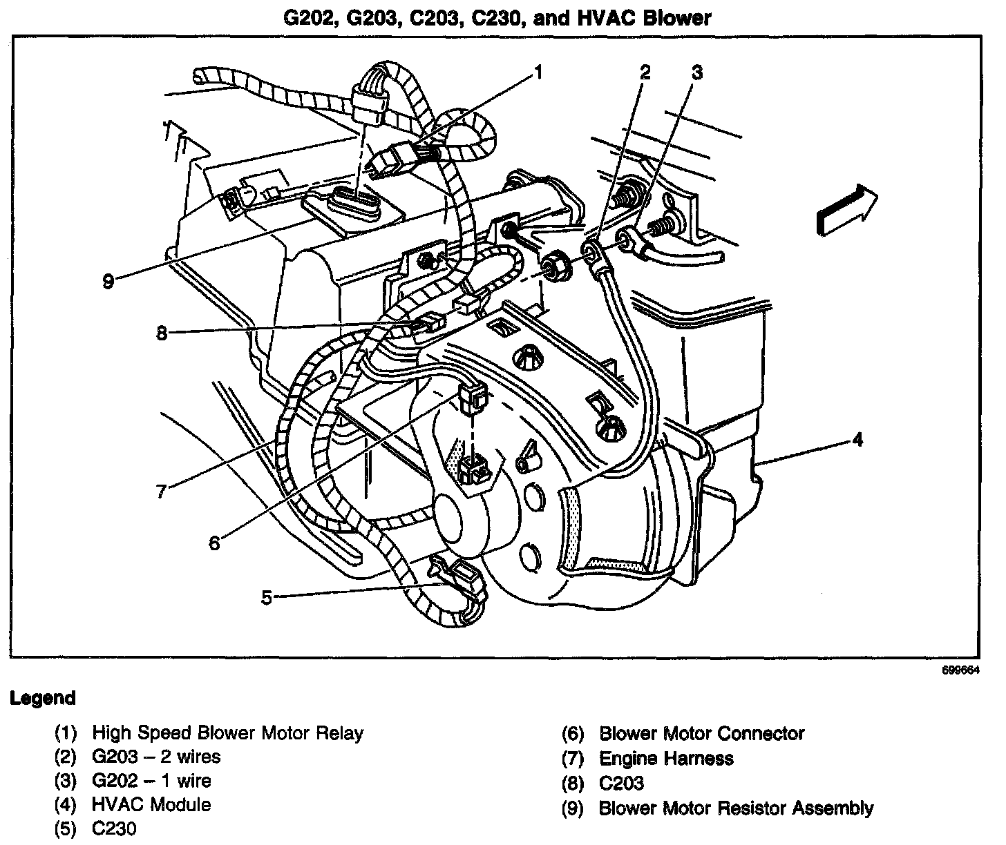 Factory diagram — Blower Motor Resistor