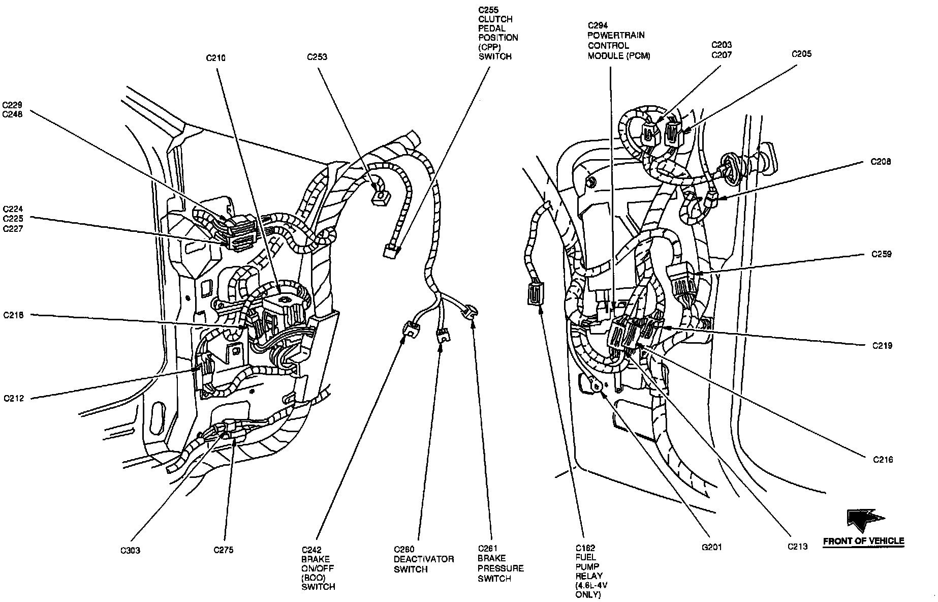 Factory diagram — Engine Control Module