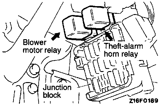 Factory diagram — Alarm Horn Relay