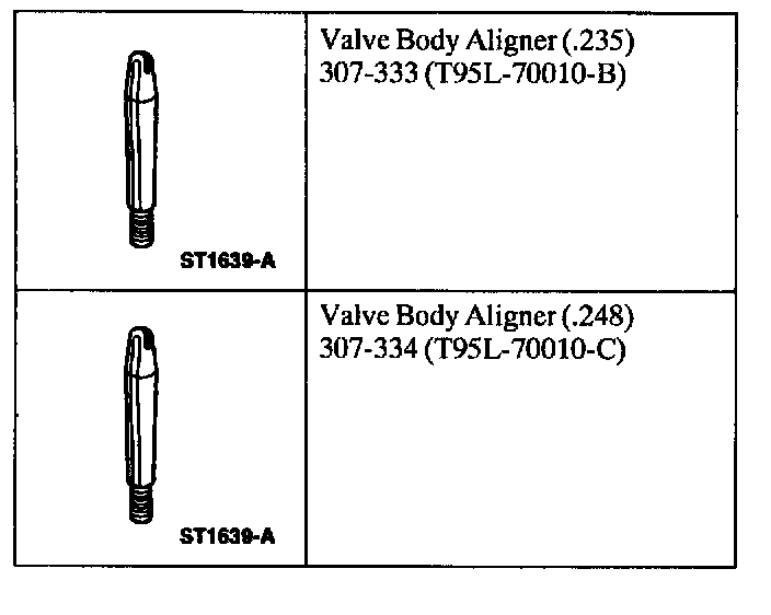 Factory diagram — Valve Body