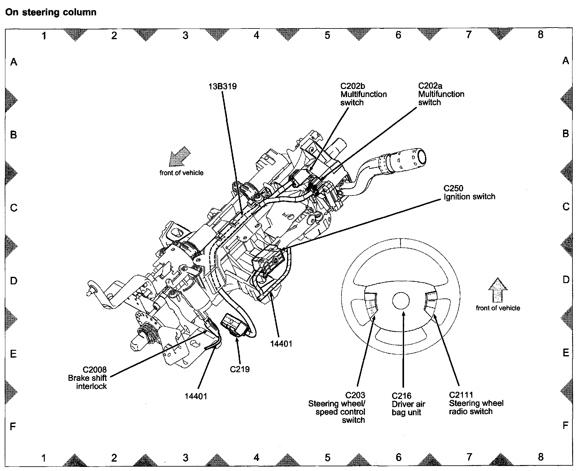 Factory diagram — Turn Signal Switch